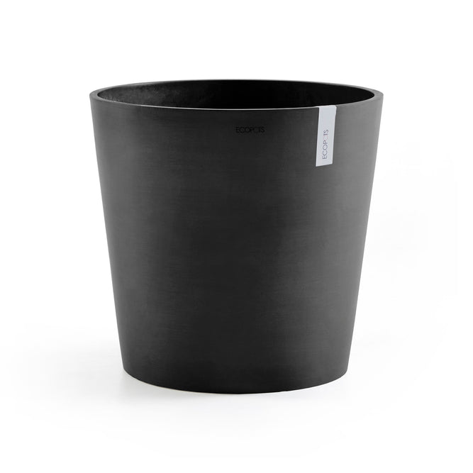 50cm Charcoal Round Plant Pot by Gardenesque x Eco Pots