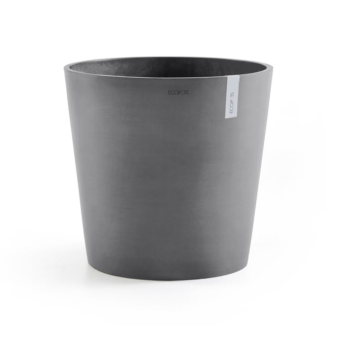 50cm Grey Round Plant Pot by Gardenesque x Eco Pots