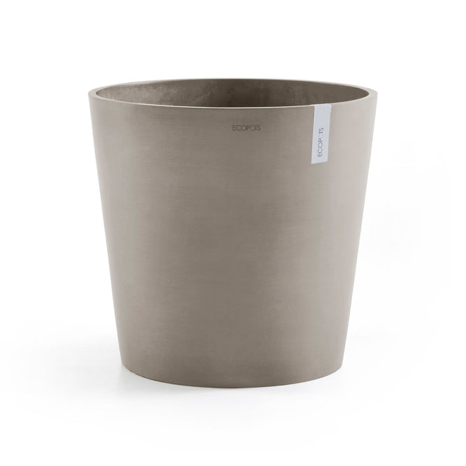 50cm Taupe Round Plant Pot by Gardenesque x Eco Pots