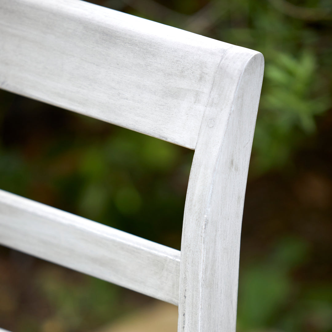 Smoothly finished wooden armrest of the Repton Queen Bench, showcasing its timeless craftsmanship.