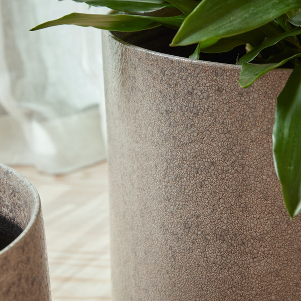 Torres Indoor Plant Pot Close Up Image showing the small pebbly texture of the pot