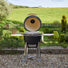 black kamado barbecue