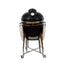 large black kamado barbecue grill